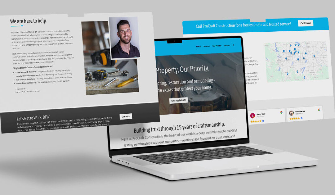 How We Helped ProCraft Texas Launch Their Website & Build an Online Presence